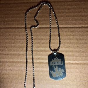 Fortnite dog tag necklace